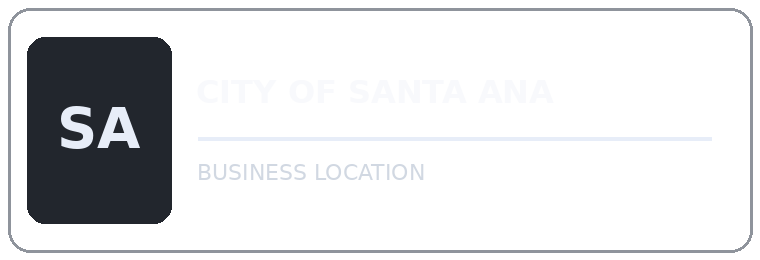 City of Santa Ana business location