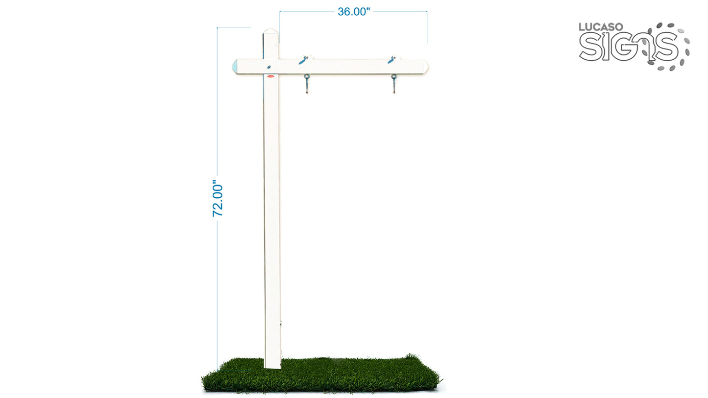Real Estate Pole sign Custom Prints hardware
